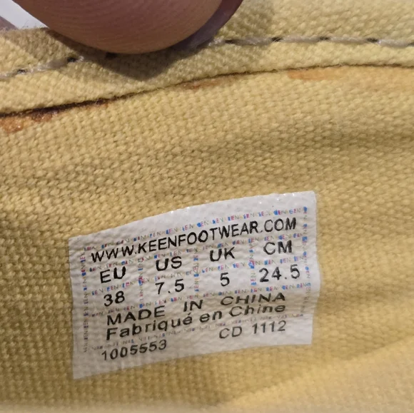 Keen Harvest Mary Jane Flats Multicolor Floral Stripe Canvas - Picture 6 of 6